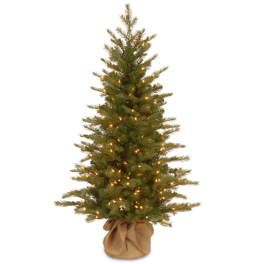 Gymax 24 mini artificial christmas tree tabletop prelit led fir tree